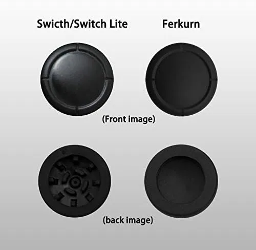 Vista 5 de Ferkurn Joystick - Tapa de repuesto para el pulgar para Switch Joy-con Switch OLED y Switch Lite, Joycon Grip Button Stick Cover Switch Controller