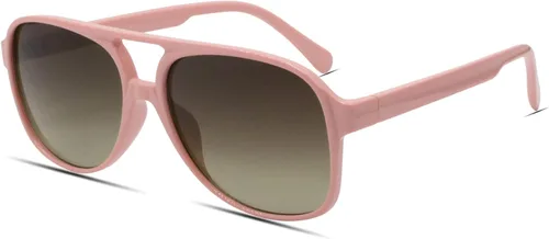 Vista 13 de Freckles Mark Lentes de sol clásicos estilo retro de los años 70 para mujeres y hombres, montura estilo aviador, cuadrada, grande y de moda
