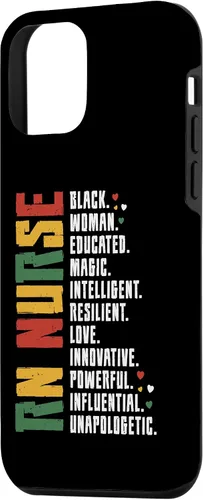 Vista 27 de iPhone 15 RN Enfermera Black History Enfermera Afro African Registered Enfermera Caso