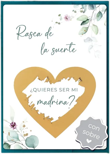 Vista 8 de JoliCoon - Tarjeta rasca para anuncio de embarazo, con sobre Papel de diseño de 12.35 oz/m², acabado UV táctil, papelería premium