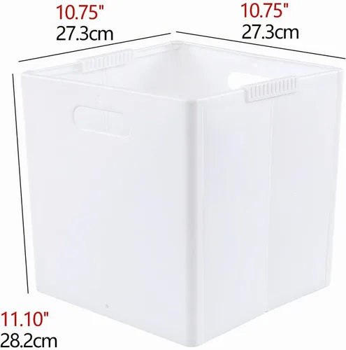 Vista 2 de Paquete de 4 cubos de almacenamiento de plástico plegables