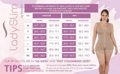 Vista 2 de LadySlim by NuvoFit 003 Fajas posoperatorias colombianas reductoras y moldeadoras para mujer