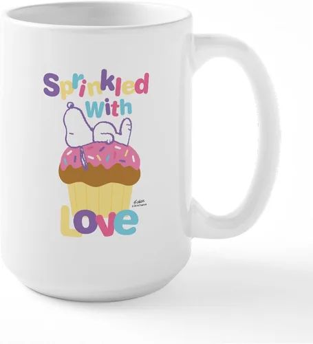 Vista 49 de CafePress SNOOPY Joe Cool - Taza de café de cerámica (15.0 fl oz)