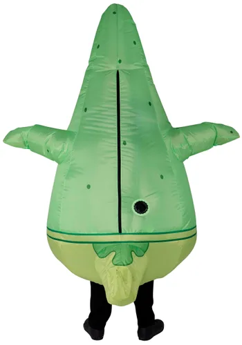 Vista 4 de Disfraz Inflable para Adulto de Fantasma Patrick Star Multicolor