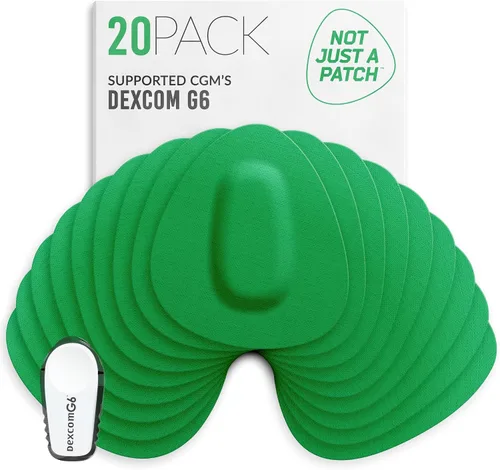 Vista 16 de Not Just A Patch Dexcom - Parches adhesivos G6 (paquete de 20) – Dexcom G6 adhesivos adhesivos para piel – Resistente al agua Dexcom Overpatch G6