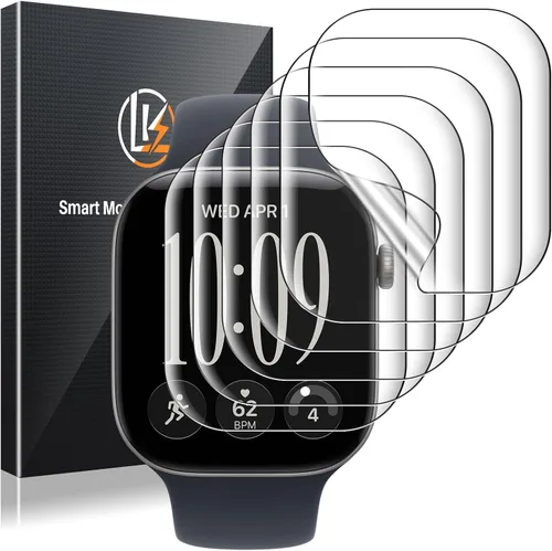 Vista 17 de LK Pack de 3 para Apple Watch Ultra 3 Protector de Pantalla 49mm [Cero-Falla] HD Top 9H Vidrio Templado Apple Watch Ultra / Ultra 2 Protector de Azul