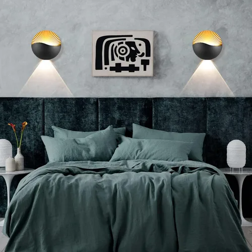 Vista 7 de XEYOU Aplique de pared moderno de 12 W, lámpara de pared LED impermeable IP65 de aluminio para interiores, montaje en pared, lámpara LED