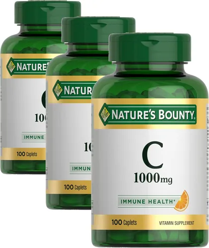 Vista 10 de Nature’s Bounty Vitamina C 1000mg, suplemento de apoyo inmune, poderoso antioxidante, 1 paquete, 100 cápsulas