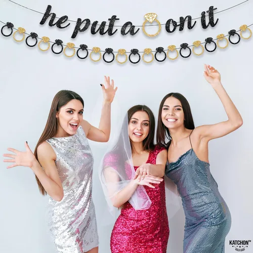 Vista 3 de KatchOn, Cartel con texto en inglés «He Put a Ring On It»