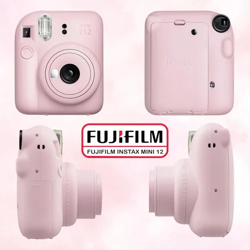Vista 3 de Fujifilm - Paquete de cámara instantánea Instax Mini 12 con película instantánea Fujifilm Instax Mini (60 hojas) y accesorios que incluyen estuche