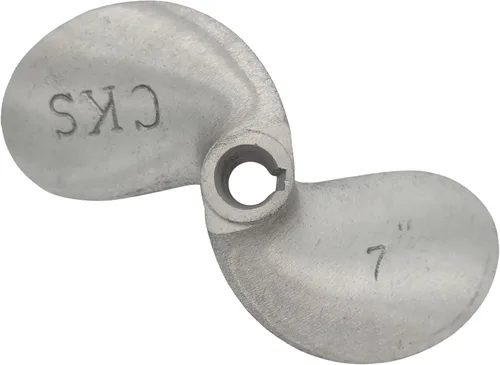 Vista 5 de SANAR Aluminum Propeller for Longtail Mud Motor Long Tail Boat - Keyed Tapered Shaft
