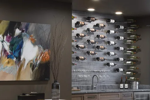 Vista 2 de VintageView Vino Pins Magnum w/Collars (1 Botella, Madera o Drywall install Golden Bronze)