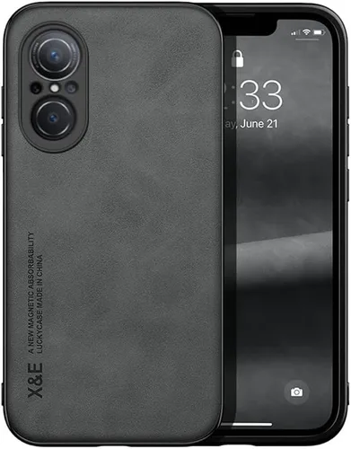 Vista 2 de Kepuch Funda Silklike para Huawei Nova 9 SE - Cubierta De Parachoques Placa De Metal Incorporada Para Huawei Nova 9 SE - Negro Seda-Negro