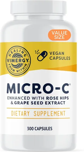 Vista 7 de Vimergy Micro-C® Cápsulas de Vitamina C – 500mg por cápsula, Apoya la salud inmunológica*, Promueve la producción de colágeno, Apoya huesos