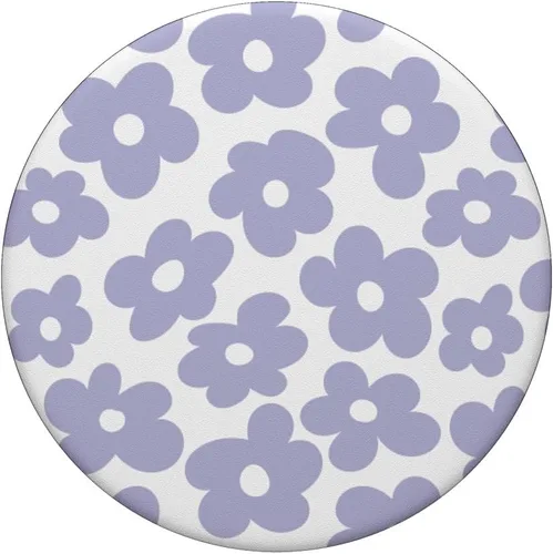 Vista 3 de PopSockets de popSockets intercambiables con diseño de flores de color lila claro