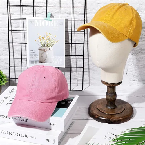 Vista 7 de Gorra de béisbol unisex de sarga ajustable para papá, 7 piezas, estilo vintage, lavada, desgastada
