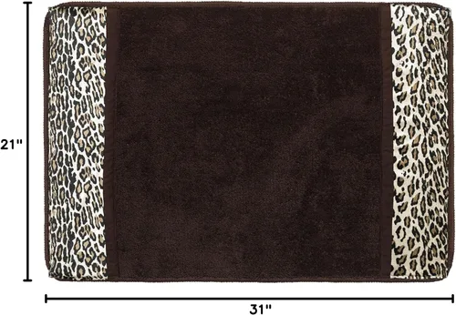 Vista 3 de Popular Bath Alfombra de baño, colección Jezella, 31 x 21 pulgadas, estampado animal