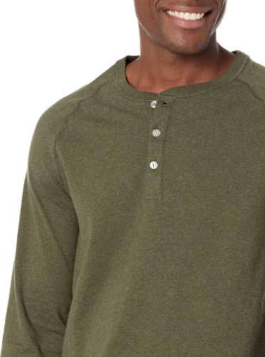 Vista 3 de Tienda Essentials Men's Regular-Fit Long-Sleeve Henley Shirt (Available in Big & Tall)