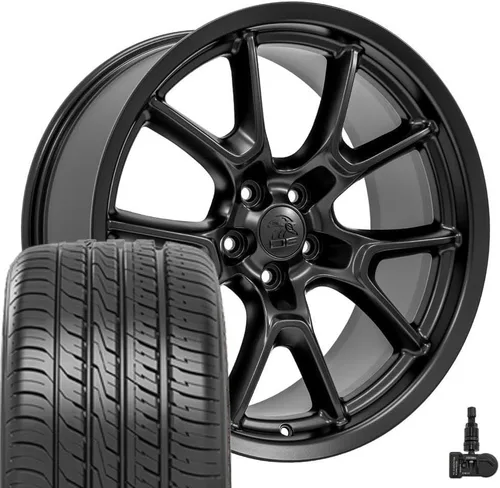 Vista 10 de OE Wheels DG21 20x9 Set(4) Black 5x115 & Ironman Tires & TPMS