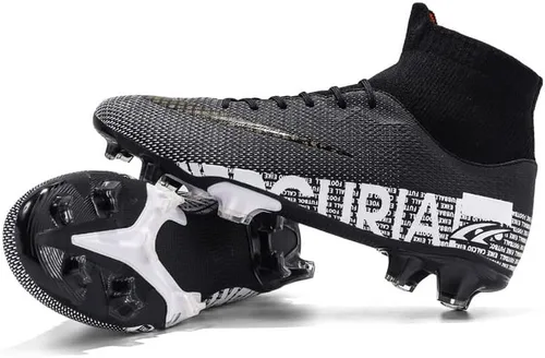 Vista 3 de FGCVX Botas de fútbol atléticas para hombre, zapatos de fútbol de césped, suelo firme