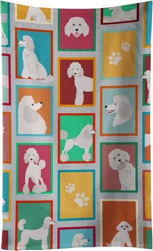 Vista 28 de Caroline's Treasures MLM1160KTWL - Lots of Red Siberian Husky - Toalla de cocina para invitados, toalla de baño decorativa para cara, té, paño