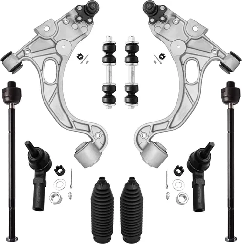 Vista 179 de Detroit Axle - Kit de suspensión delantera de 10 piezas para Chevrolet Trailblazer GMC Envoy 2004-2007 2005 2006 Soportes de brazo de control