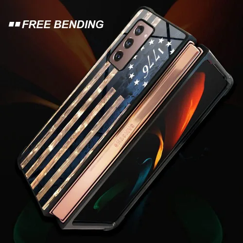 Vista 5 de DAIZAG Funda compatible con Samsung Galaxy Z Fold 2 5G, protección completa, a prueba de golpes, antiarañazos, funda de poliuretano termoplástico