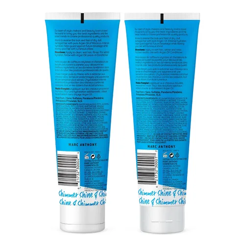 Vista 6 de Marc Anthony Champú y acondicionador de aceite de argán con queratina, hidratante e hidratante para cabello seco y opaco. Repara, fortalece y revive