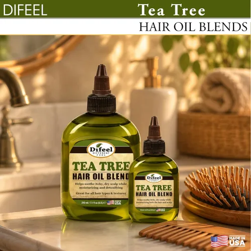 Vista 3 de Difeel Aceite natural prémium para el cabello, aceite de árbol de té para cuero cabelludo seco, 7.1 onzas
