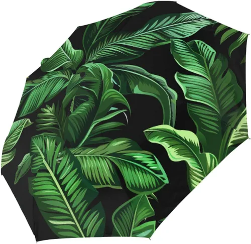Vista 33 de Sombrillas de protección solar UV para lluvia, paraguas plegable automático resistente al viento para caminar y viajar