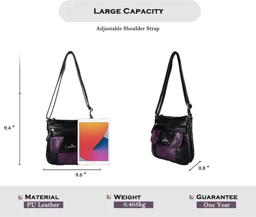 Vista 3 de Bolsos bandolera Angel Kiss para mujer de piel sintética con correa ajustable