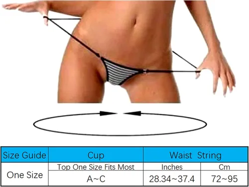 Vista 4 de SHERRYLO Micro String Bikini Cachonda Sin Crotchless Bikini Extremo Bikinis Sexy Exótico Mini Gstring Tanga Traje De Baño Skimpy Traje De Baño