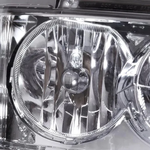 Vista 3 de Conjunto de faros delanteros y traseros compatible con Chevy Tahoe 2007-2013 para Suburban 1500 2500 2007-2014, carcasa cromada, lámpara de cabeza