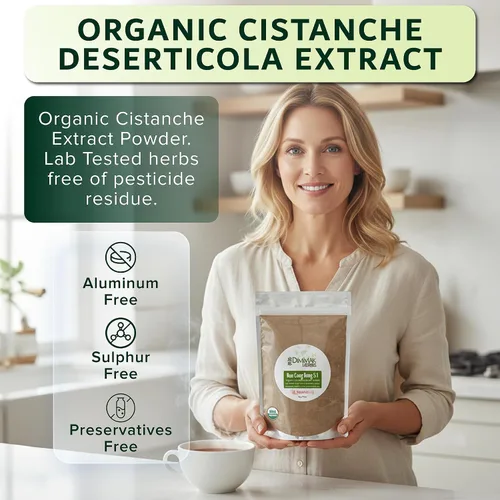 Vista 2 de Dimmak Herbs Extracto orgánico de deserticola de Cistanche 5:1 (Real Rou Cong Rong) - El auténtico tónico Yang para impulso, fuerza y salud renal