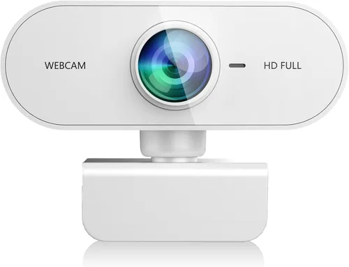 Vista 5 de Cámara web 2K para PC con micrófono, cubierta deslizante de privacidad, cámara web de transmisión para laptop Mac, cámara externa USB