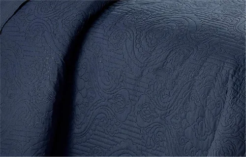 Vista 2 de Home Collection - Juego de cubrecama de lujo holgada repujada liviana de color liso