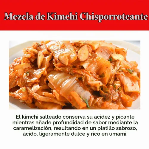 Vista 4 de Wang Kimchi coreano enlatado – Auténtico repollo de napa fermentado con Gochugaru Kimchi multiusos rico en probióticos Sabor coreano picante