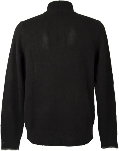 Vista 4 de Calvin Klein CK - Suéter de hombre con cuello y botones de lana mixta Artículo ZM0ZM01747 EOWL BLND CONTR