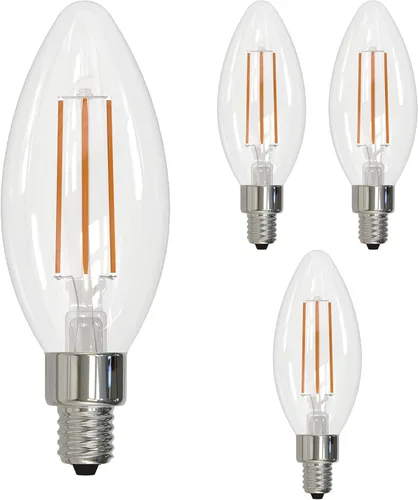 Vista 8 de Bulbrite 776626 - Bombilla LED de punta roma LED5B11/27K/FIL/E12/3