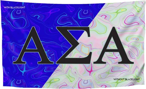 Vista 31 de Greek Club Sorority & Fraternity - Bandera de luz negra, 3 pies x 5 pies, licencia oficial, tapiz, exhibición, poliéster, pancarta de letras, CHI