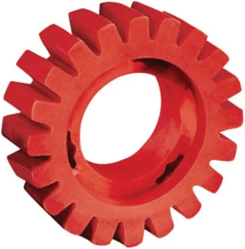 Vista 2 de Dynabrade (92255) Nitro Series™ Rueda de Borrador RED-TRED de 4" (102 mm) de diámetro x 1.25" (32 mm) de ancho Accesorio de rueda para uso
