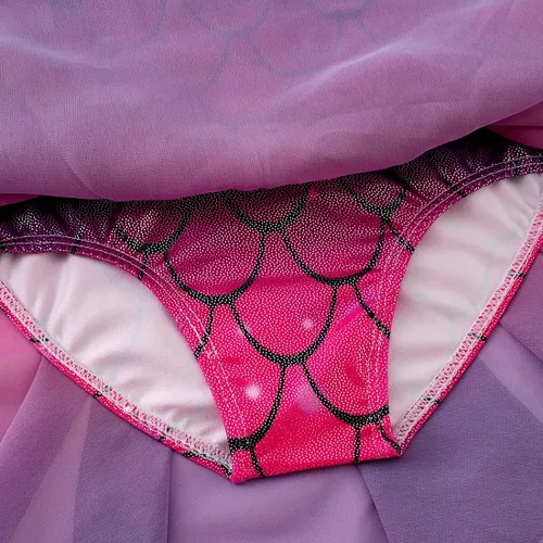 Vista 6 de EQSJIU Leotardo de ballet con falda tutú para niñas, para baile, gimnasia, niños pequeños, vestido de fiesta con copos de nieve brillantes