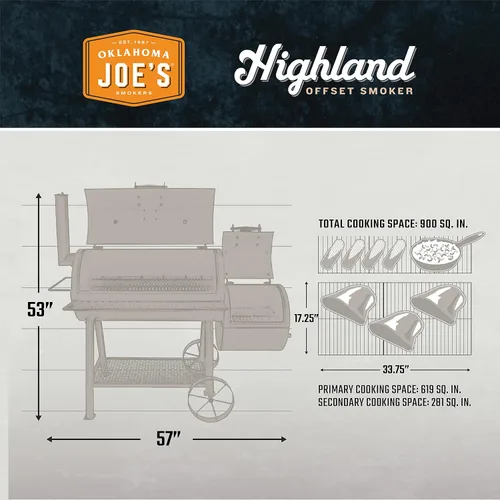 Vista 8 de Oklahoma Joe's Highland Offset Smoker - 1520203