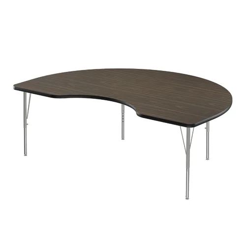 Vista 61 de Correll - Mesa de actividades rectangular Econoline de 30 x 60 pulgadas, parte superior de melamina de granito gris, altura ajustable