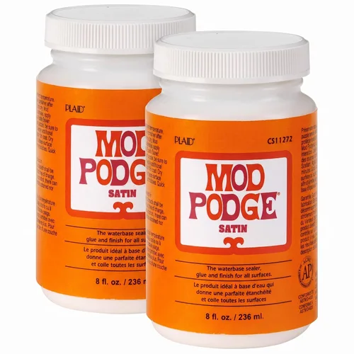 Vista 6 de Mod Podge PLCS11272 Sellador de base de agua, pegamento, acabado satinado, 8 onzas., transparente