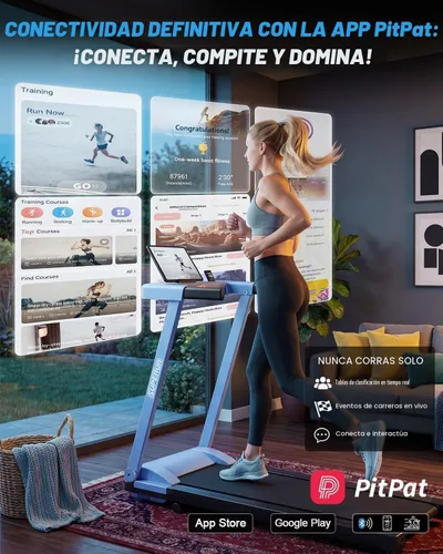 Vista 3 de Superun Incline Waking Pad Treadmill with Handle Bar for Home, 300 LBS
