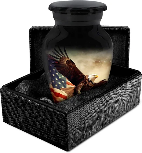 Vista 13 de Trupoint Memorials Urnas de cremación para cenizas humanas, urna de entierro decorativa militar y patriótica para veteranos hombres y mujeres