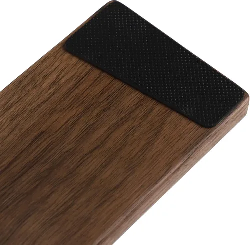 Vista 5 de Reposamuñecas ergonómico de madera maciza de nogal para AKKO Alice Pro