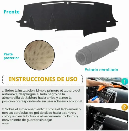Vista 4 de Cubierta de tablero adecuada para Honda Ridgeline 2017-2024/Pilot 2016-2022/Passport 2019-2024, parasol para tablero de coche, accesorios de tablero