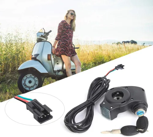 Vista 3 de Pantalla de voltaje E, acelerador eléctrico de pulgar eléctrico de plástico negro, pantalla digital de voltaje de batería, interruptor